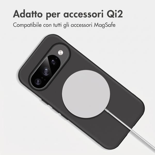 imoshion Cover posteriore Color con Thin MagSafe Ring Google Pixel 9 / 9 Pro - Nero