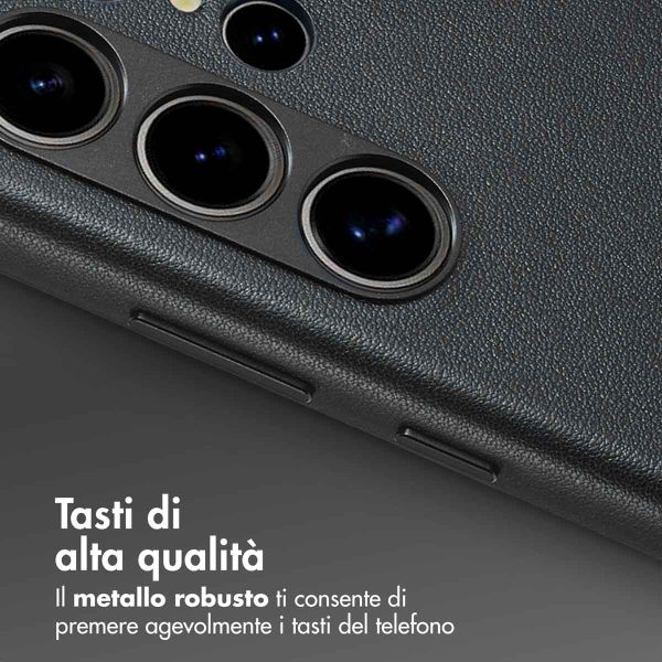 Accezz Cover in Pelle con MagSafe Samsung Galaxy S24 Ultra - Onyx Black