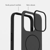 imoshion Cover posteriore Color con Thin MagSafe Ring Apple iPhone 15 Pro - Nero