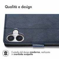 imoshion Cover a libro di Lusso Apple iPhone 17 - Blu scuro