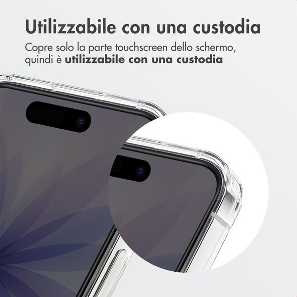 Accezz Vetro temperato privacy + Applicatore Apple iPhone 17