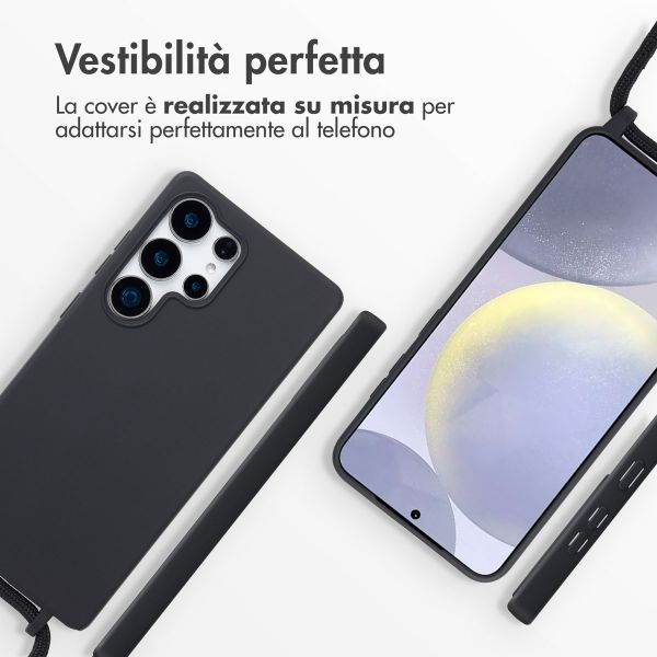 imoshion Cover in Silicone con Cordino Samsung Galaxy S25 Ultra - Nero