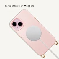 Selencia Cover posteriore Rivièra con MagSafe con ganci rimovibili Apple iPhone 14 / 13 - Sorbet Pink