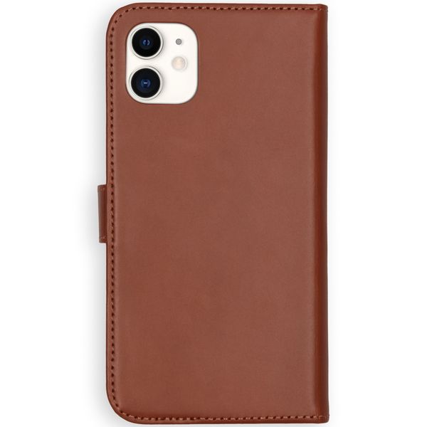 Selencia Cover a libro in vera pelle Apple iPhone 11 - Marrone chiaro