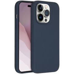 Accezz Cover in silicone liquido con MagSafe Apple iPhone 14 Pro - Blu scuro