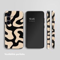 Selencia Cover posteriore Vivid con MagSafe Samsung Galaxy S24 - Art Wave Black