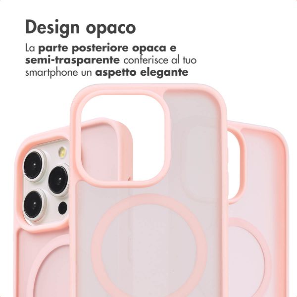 imoshion Cover posteriore Color Guard con MagSafe Apple iPhone 15 Pro - Rosa chiaro