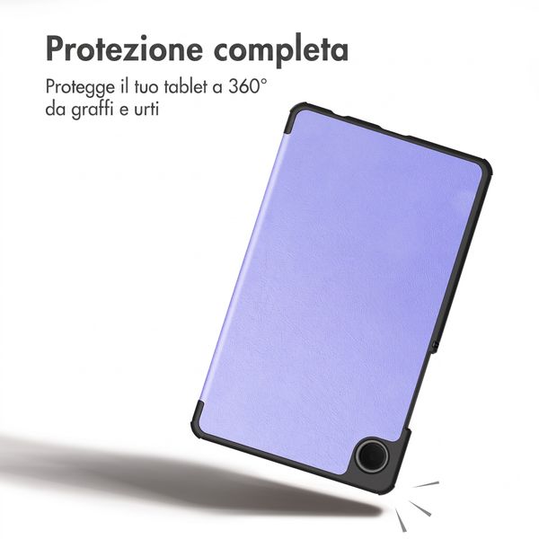 imoshion Cover a libro Trifold Samsung Galaxy Tab A11 / A9 8.7 pollici - Lilla