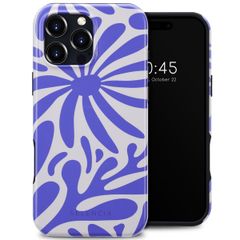 Selencia Cover posteriore Vivid con MagSafe Apple iPhone 16 Pro Max - Modern Bloom Sapphire Blue