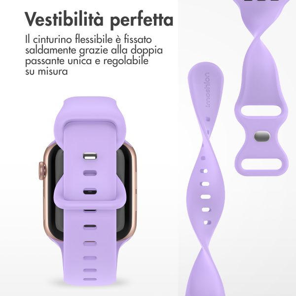 imoshion Cinturino in silicone⁺ Apple Watch | 44/45/46/49 mm - Taglia M/L - Lilla