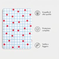 imoshion Cover Trifold Design Apple iPad Air 11 pollici (2026) M4 / (2025) M3 / (2024) M2 / Air 5 (2022) / Air 4 (2020) - Cherry Check