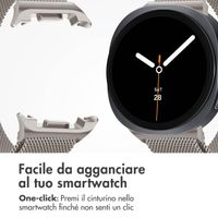 imoshion Cinturino milanese magnetico Samsung Galaxy Watch 8 (40/44mm) / Classic (46mm) - Luce stellare