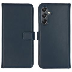 Selencia Cover a libro in vera pelle Samsung Galaxy A25 (5G) - Blu