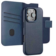 Accezz Cover in pelle 2 in 1 con MagSafe Apple iPhone 16 Pro Max - Nightfall Blue