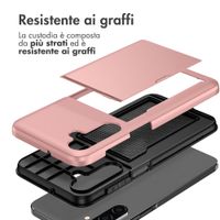 imoshion Cover Posteriore con Porta Carte Samsung Galaxy A27 (5G) - Rose Gold
