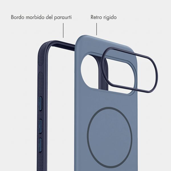 imoshion Cover posteriore Color con Thin MagSafe Ring Google Pixel 9 / 9 Pro - Blu scuro