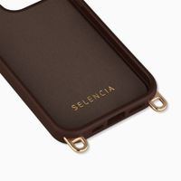 Selencia Cover posteriore Rivièra con MagSafe con ganci rimovibili Apple iPhone 14 Pro - Choco Brown