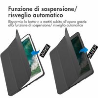 imoshion Cover a libro Trifold Apple iPad 6 (2018) 9.7 pollici / iPad 5 (2017) 9.7 pollici / Air 2 (2014)/Air 1 (2013) - Nero