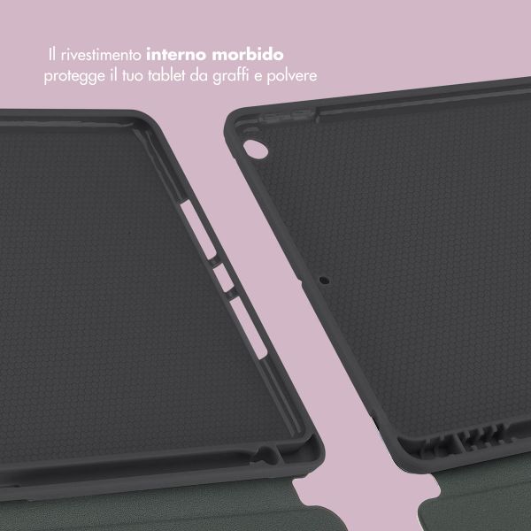 Selencia Cover per tablet Vivid Apple iPad 9 (2021) 10.2 pollici / iPad 8 (2020) 10.2 pollici / iPad 7 (2019) 10.2 pollici - Marble Plum