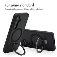 Accezz Cover con anello e supporto con MagSafe Samsung Galaxy S24 - Nero