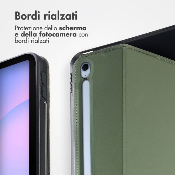 Accezz Cover Tablet Classica Samsung Galaxy Tab S10 FE Plus - Verde