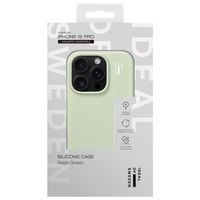 iDeal of Sweden Cover in silicone con MagSafe Apple iPhone 15 Pro - Sage Green