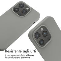 imoshion Cover in Silicone con Cordino Apple iPhone 14 Pro - Grigio chiaro
