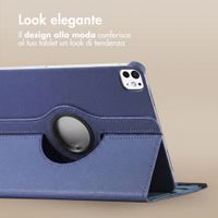 imoshion Cover Girevole a 360° Apple iPad Air 11 pollici (2026) M4 / (2025) M3 / (2024) M2 / Air 5 (2022) / Air 4 (2020) / Pro 11 (2018/2020) - Blu scuro