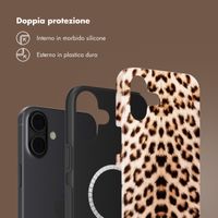 Selencia Cover posteriore Vivid con MagSafe Apple iPhone 16 - Wild Leo