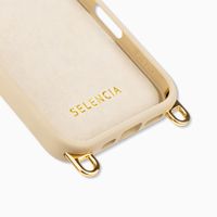 Selencia Cover posteriore Rivièra con MagSafe con ganci rimovibili Apple iPhone 16 Pro - Milky Latte