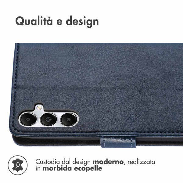 imoshion Cover a libro di Lusso Samsung Galaxy S25 / S24 - Blu scuro