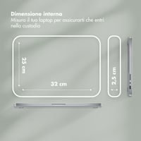 Selencia Cover Puffy per laptop 13-14 pollici - Laptopsleeve - Sage Green