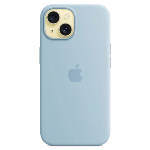 Apple Cover Posteriore in Silicone con MagSafe Apple iPhone 15 - Blu chiaro