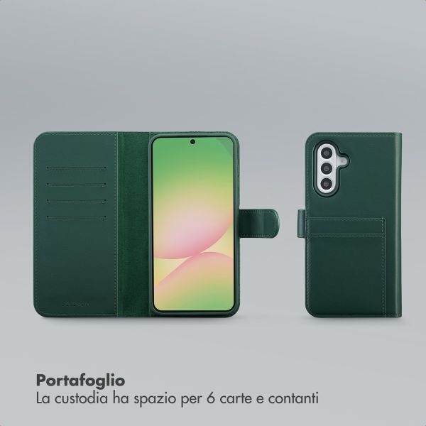 Selencia Libreria rimovibile Olyn con MagSafe Samsung Galaxy A56 - Verde