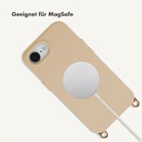 Selencia Rivièra MagSafe Backcover met afneembare haakjes Apple iPhone 17e / 16e - Milky Latte