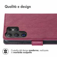 imoshion Cover a libro di Lusso Samsung Galaxy S24 Ultra - Bordeaux