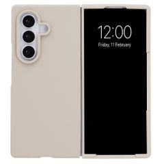 Accezz Cover in silicone liquido con MagSafe Samsung Galaxy Z Fold 8 Ultra - Stone