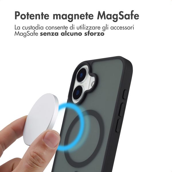 imoshion Cover posteriore Color Guard con MagSafe Apple iPhone 16 - Nero