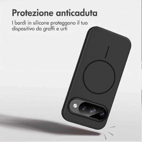 imoshion Cover posteriore Color con Thin MagSafe Ring Google Pixel 9 / 9 Pro - Nero