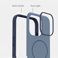 imoshion Cover posteriore Color con Thin MagSafe Ring Apple iPhone 16 Pro - Blu scuro