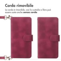 imoshion Cover a libro con Cordino Samsung Galaxy A55 - Rosso