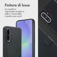 Accezz Cover in pelle 2 in 1 con MagSafe Samsung Galaxy A36 / A56 - Onyx Black