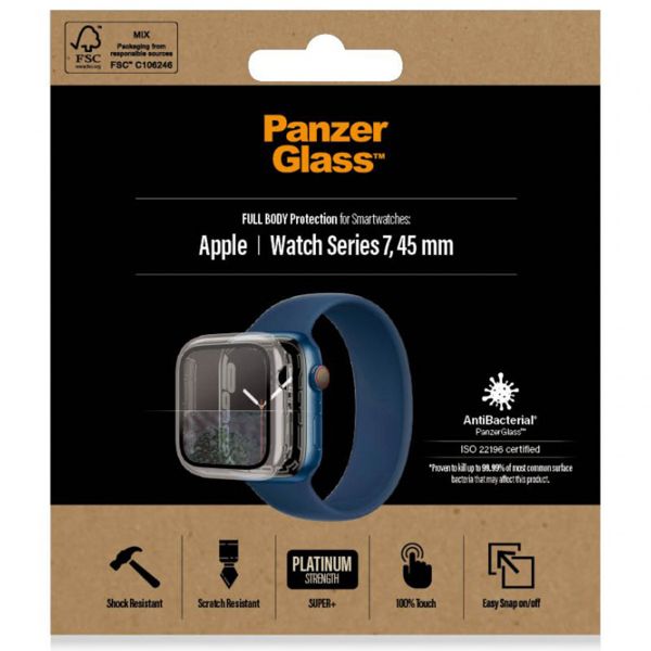 PanzerGlass Cover Full Body Apple Watch 7 / 8 / 9 - 45 mm - Trasparente