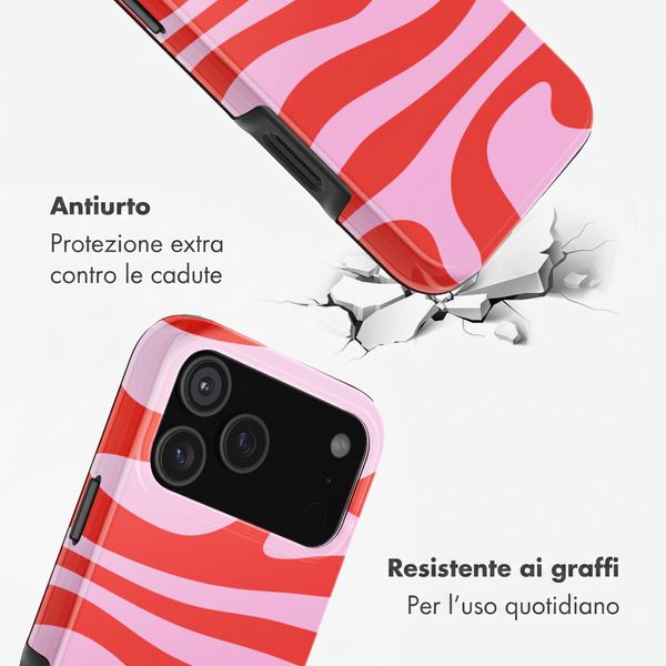Selencia Cover Posteriore Vivid Apple iPhone 18 Pro - Dream Swirl Pink
