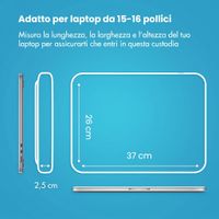 imoshion Custodia per laptop con tasca 15-16 pollici - Nero