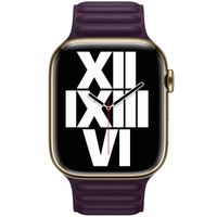 Apple Cinturino Leather Link Apple Watch | 44/45/46/49 mm - Taglia M/L - Dark Cherry