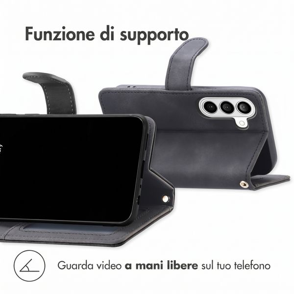 imoshion Cover a libro con Cordino Samsung Galaxy A27 (5G) - Nero