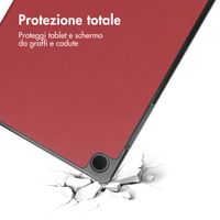 imoshion Cover a libro Trifold Samsung Galaxy Tab A9 Plus - Rosso