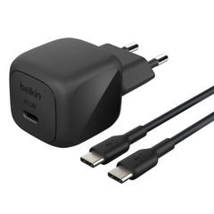 Belkin Caricatore USB-C compatto BoostCharge 45W con cavo USB-C a USB-C - 1 metro - Nero