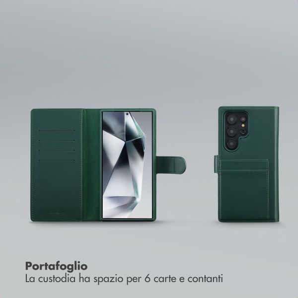 Selencia Libreria rimovibile Olyn con MagSafe Samsung Galaxy S24 Ultra - Verde
